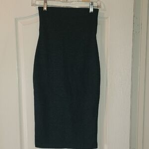 Elegant Woman's Knit Pencil Skirt Midnight Blue Made in Italy OS